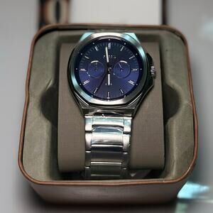 Fossil Evanston BQ2610 Men's MUltifunction Blue Sunray Dial Quartz Watch 45mm